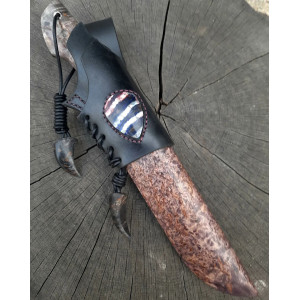 ФЕЄРИЧНИЙ ДАМАСК ніж ручної роботи майстра Павла Гончаренка, мозаїчний дамаск, 61 HRC. Photo 2